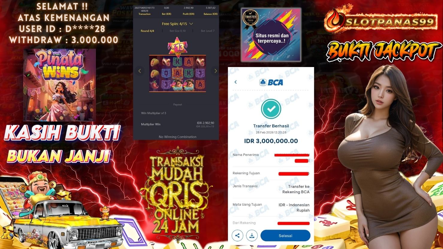 SLOTPANAS99 JACKPOT SLOT PINATA WINS